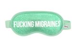 Antifaz de gel “Fucking migraines” Verde menta