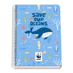 Cuaderno Dohe A5 cuadricula 4 mm WWF Save our Oceans