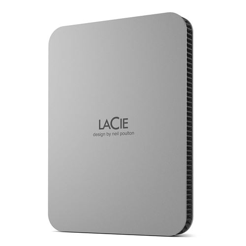 Disco duro portátil HDD 2.5 Lacie Mobile Drive V2 USB-C 3.2 5TB Plata