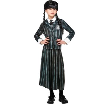 Disfraz De Miércoles Addams Uniforme Infantil