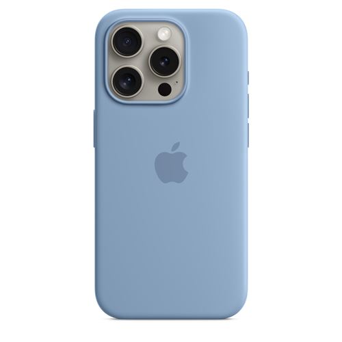 Funda de silicona con MagSafe Apple Azul invierno para iPhone 15 Pro