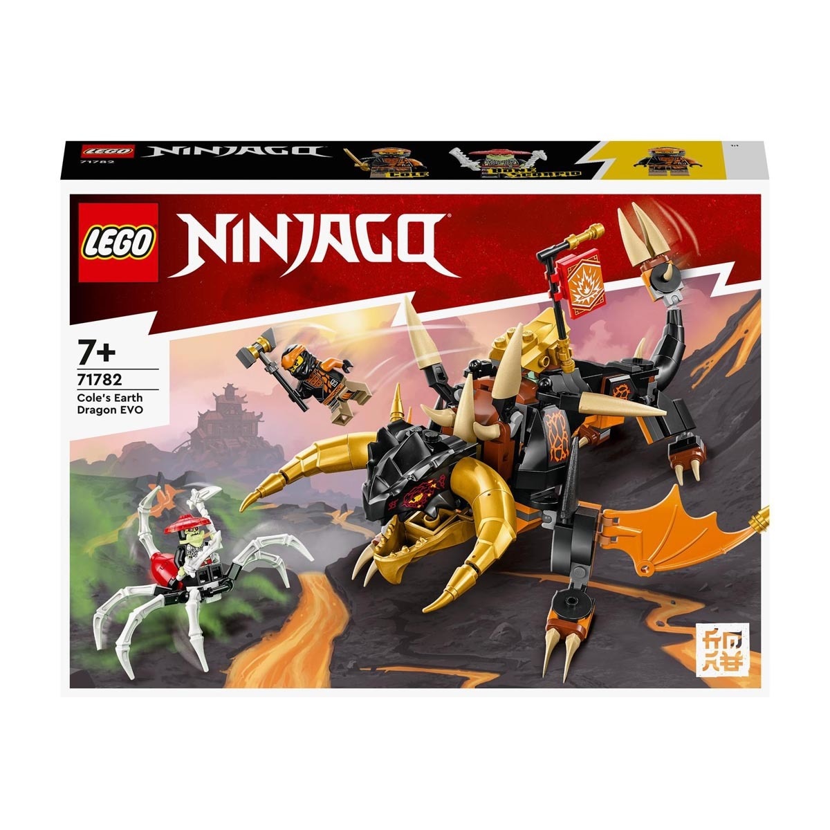 LEGO -  De Animales Para Construir Dragón De Tierra EVO De Cole Y Escorpión NINJAGO