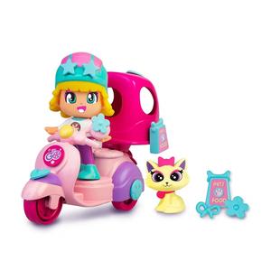 Pinypon Let's go - Moto rosa