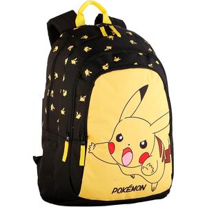 Minecraft - Pokemon - Mochila escolar Pokemon Pikachu adaptable, unisex, multicolor