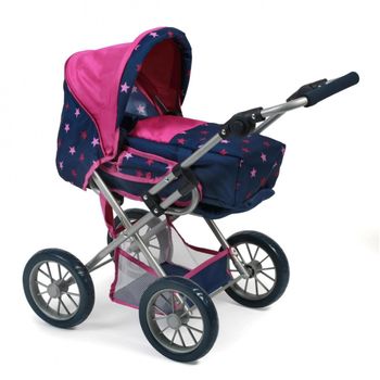 Mono Leni Landau Para Muñeca Estampados Azul Rosa