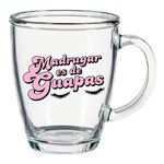 Taza transparente Tantanfan La Vecina Rubia Madrugar es de guapas