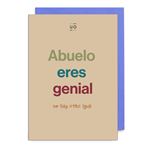 UO Postal Abuelo eres genial, no hay otro igual