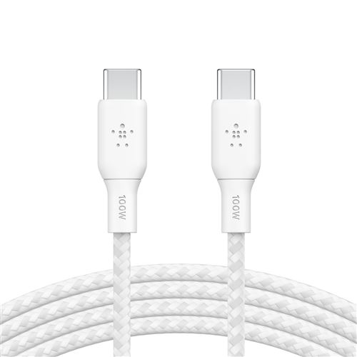 Cable Belkin BoostCharge USB-C a USB-C 100W Blanco 2m