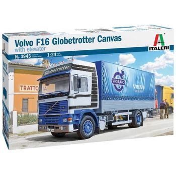 Italeri 3945 - Camión Lona Con Elevador Volvo F16 Globetrotter. Escala 1/24