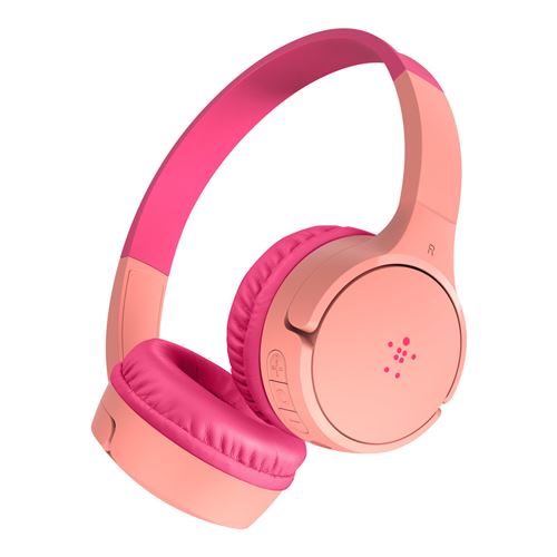 Auriculares Bluetooth infantiles Belkin Soundform Mini Rosa