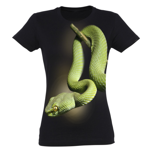 Camiseta Mujer Mamba verde color Negro