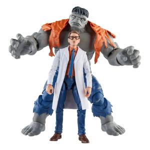 Hasbro - Pack Gray Hulk Y Dr Bruce Banner - Marvel Legends Avengers 60 Aniversario