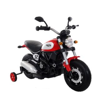 Lean Toys - Scrambler Moto Eléctrica Infantil, 12 Voltios,batería: 2 X 6v4,5ah, 1 Plaza/s