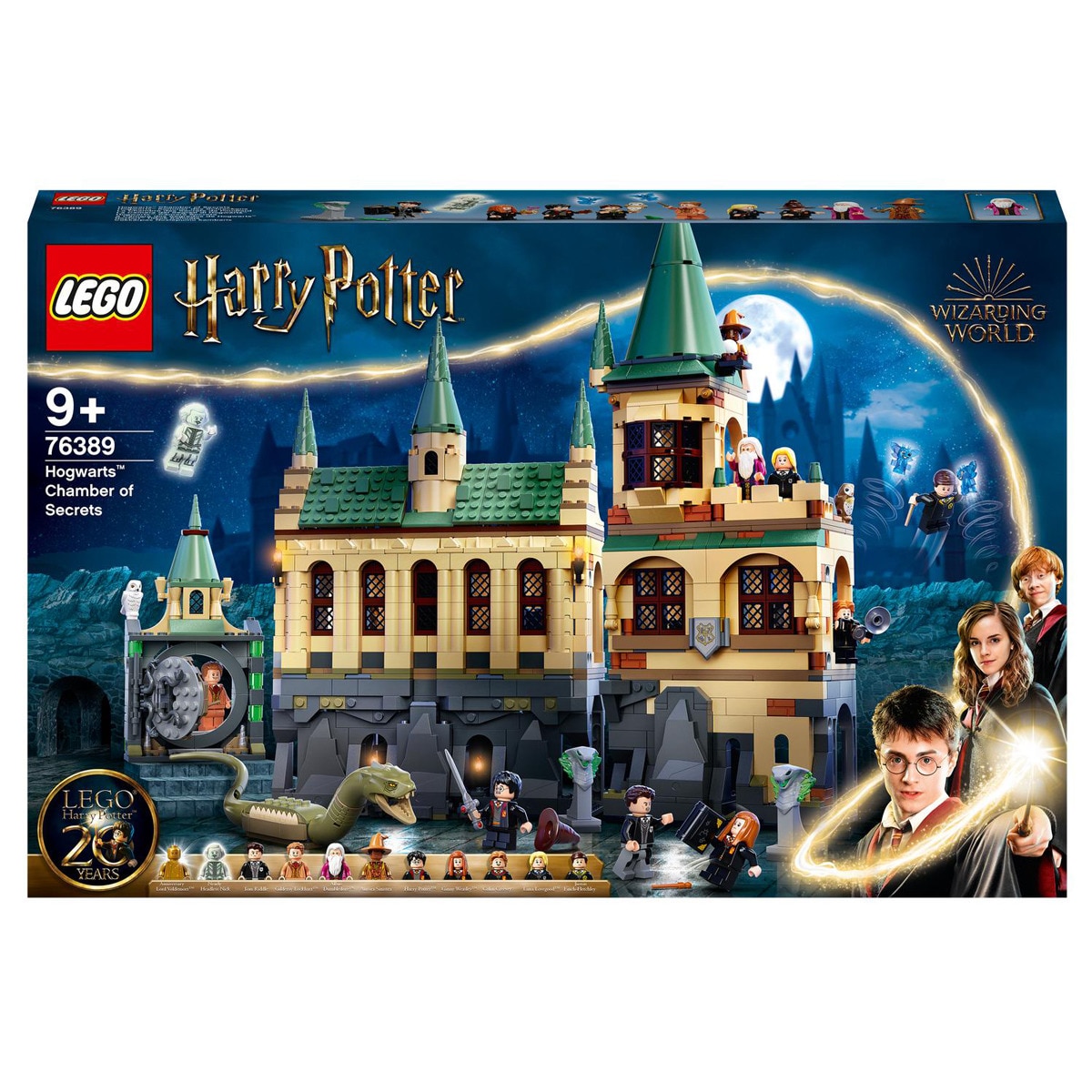 LEGO - Castillo De  Para Construir Hogwarts: Cámara Secreta Con Basilisco Y Mini Figura Dorada Harry Potter