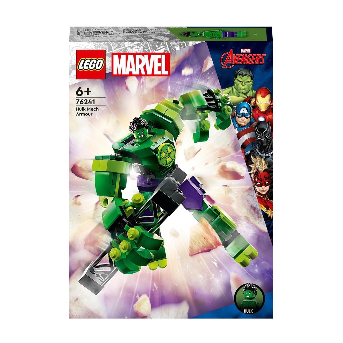 LEGO - Figura De Acción Para Construir Armadura Robótica De Hulk Marvel