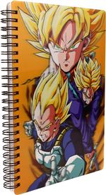 Libreta efecto 3D Dragon Ball Z Saiyans