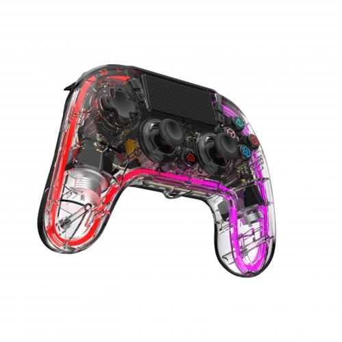 Mando inalámbrico transparente Indeca Snake PS4