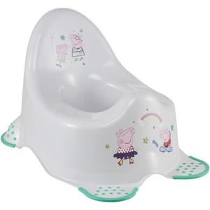 Plastimyr - Peppa Pig - Orinal antideslizante Peppa Pig, 38 x 27 x 23.5 cm, gris claro ㅤ