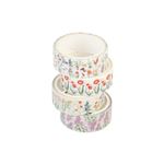 Set 4 Washi Tape Erik Kokonote Botanical Wild Flowers