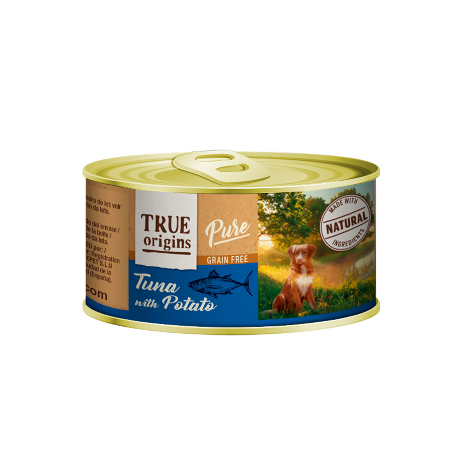  True Origins Pure Atún y Patatas lata en paté para perros