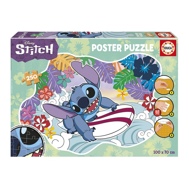 Educa Borrás - Puzzle 250 Piezas Stitch Poster Educa Borrás.