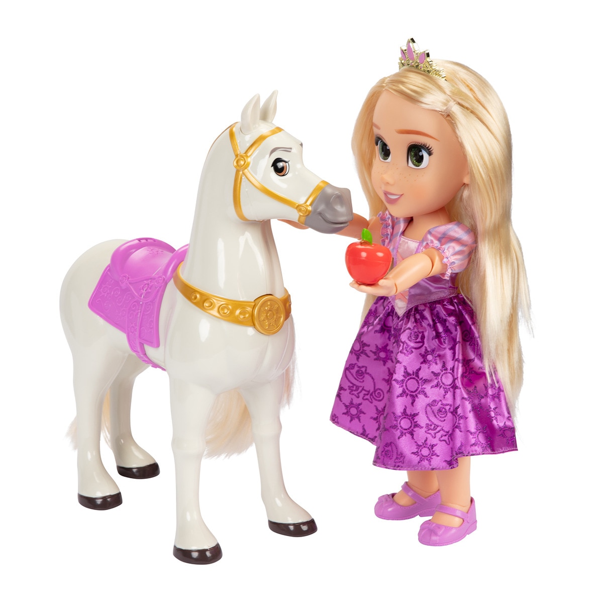 Disney - Muñeca Rapunzel & Maximus 38 Cm