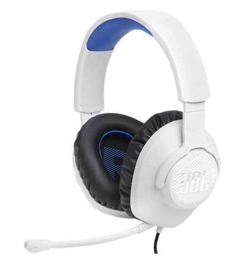 Headset gaming JBL Quantum 100 Blanco/Azul