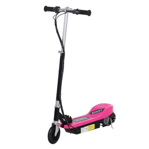 Homcom - Patinete eléctrico Scooter Plegable Rosa