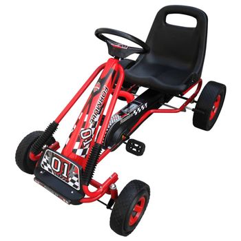 Kart Para Niños Con Pedales Rojo Vidaxl