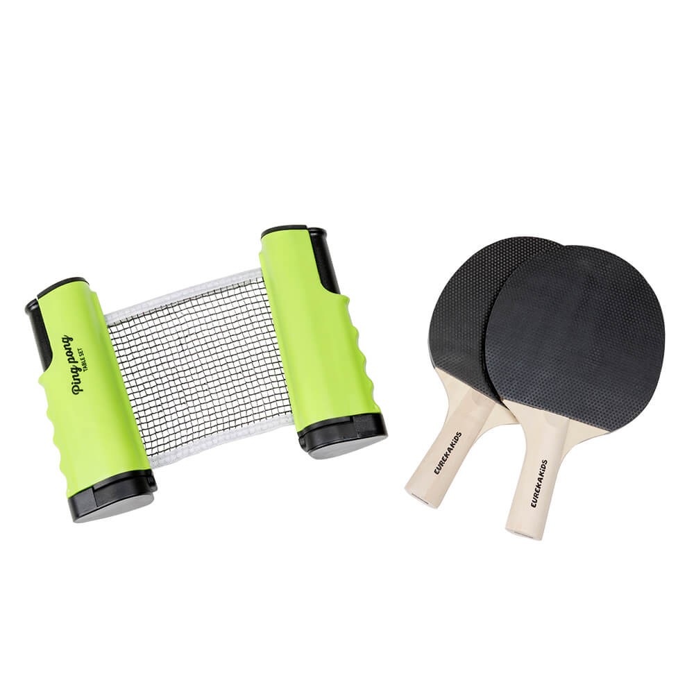 Ping Pong portátil con red extensible, 2 palas y 3 pelotas