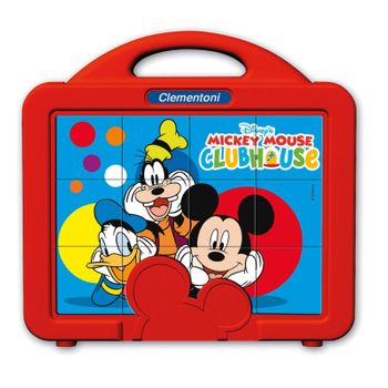 Puzzle Cubos Mickey Disney Club House 12pz Maletin