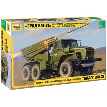 Zvezda 3655 - Maqueta Lanzacohetes Ruso Grad Bm-21. Escala 1/35