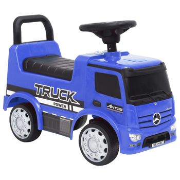 Coche Para Niños Mercedes Benz Truck Azul Vidaxl