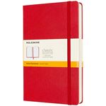 Cuaderno Moleskine Classic large rayas tapa dura rojo escarlata - Versión expanded