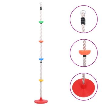 Cuerda Para Trepar Con Plataformas Y Disco 200 Cm Vidaxl