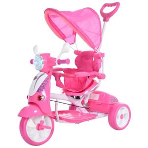 Homcom - Triciclo Plegable Infantil Rosa HomCom