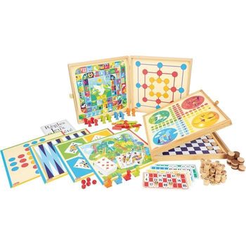 Jeujura Classic Games Box - 150 Reglas - Peones De Madera