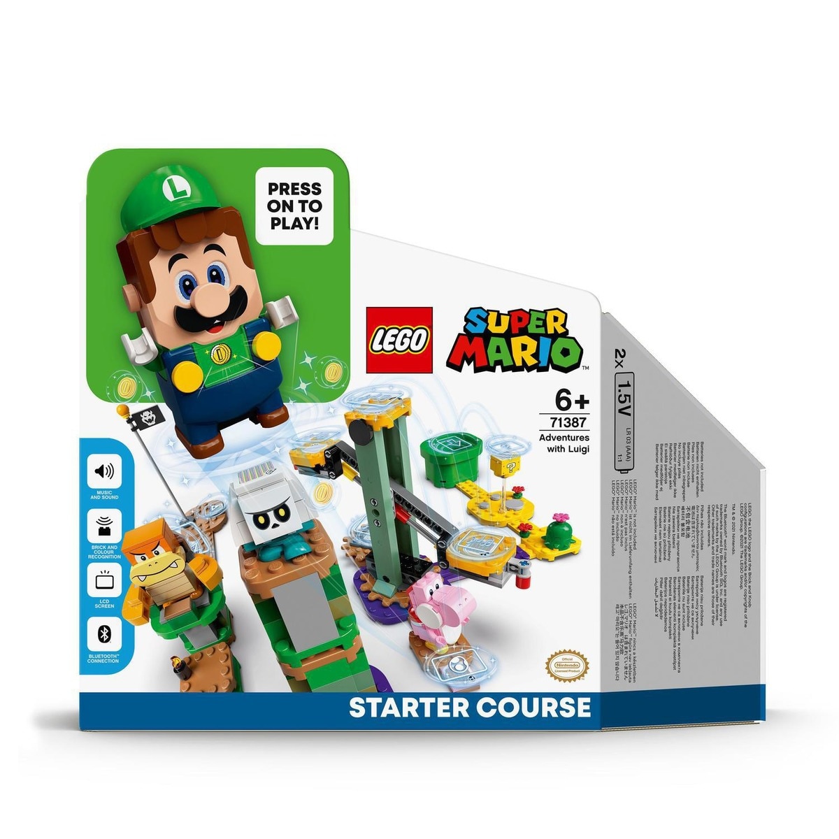 LEGO -  De Construcción Interactivo Pack Inicial: Aventuras Con Luigi Figura Super Mario