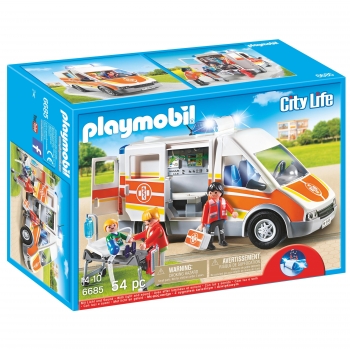 Playmobil City Life - Ambulancia con Luces y Sonido