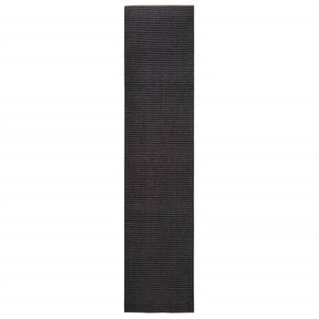 Alfombra De Sisal Para Rascador Negro 80x350 Cm Vidaxl