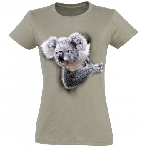 Camiseta Koala Mujer color BEIGE