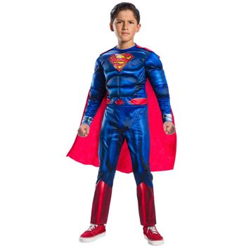 Disfraz Infantil Superman Black Line Deluxe Talla L (8/10 Años) (rubies - 702263-l)