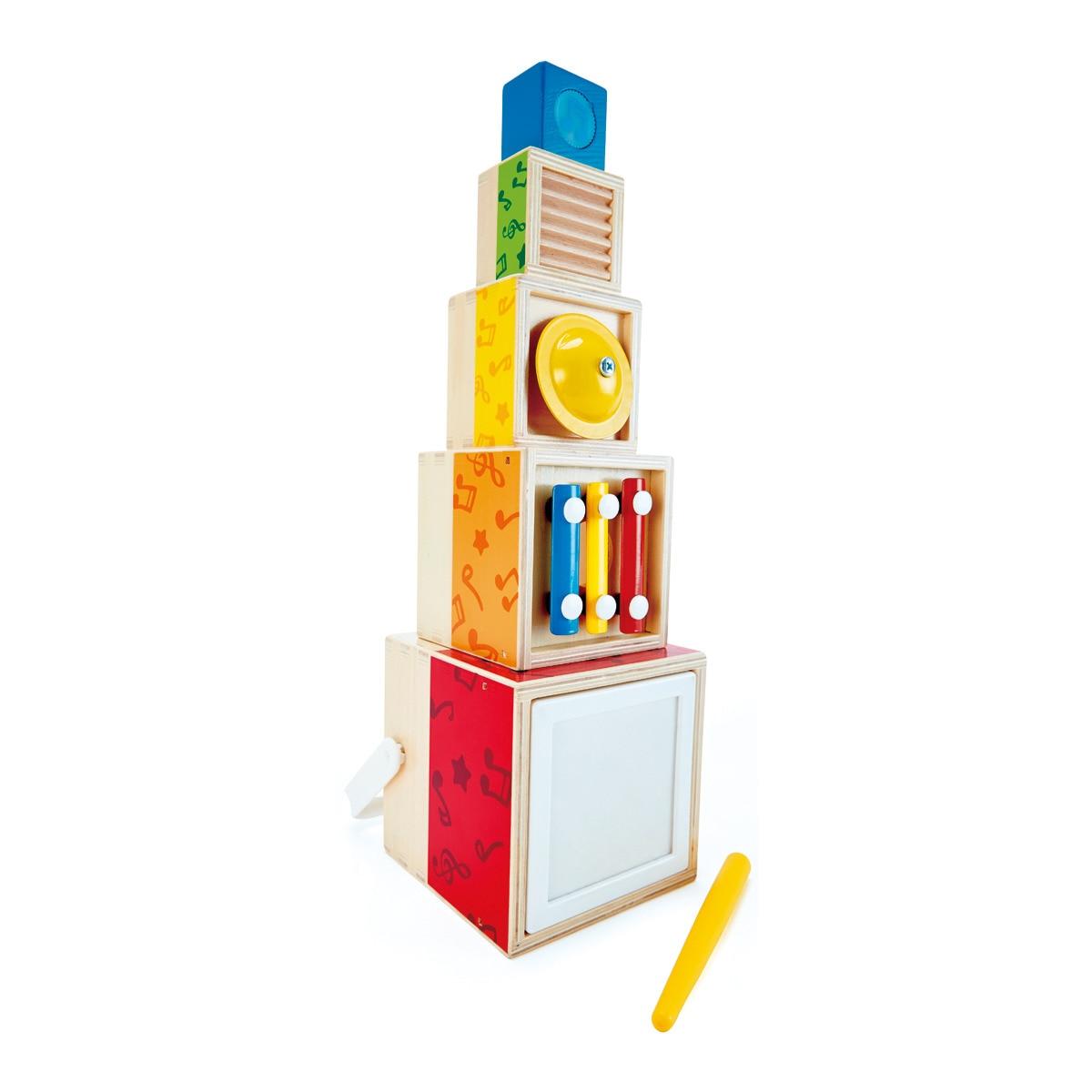 Hape - Set Musical Apilable  De Madera