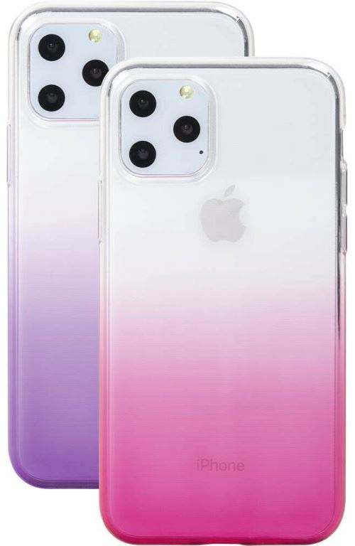 Kit 2 fundas Bigben Rosa/Púrpura para iPhone 11 Pro