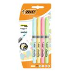 Marcadores fluorescentes BIC Highlighter Grip Pastel Set