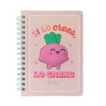 Mr Wonderful Libreta A5 con squishy Remolacha Si lo crees, lo creas