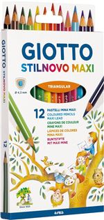 Pack de 12 lápices de color Giotto Stilnovo Maxi