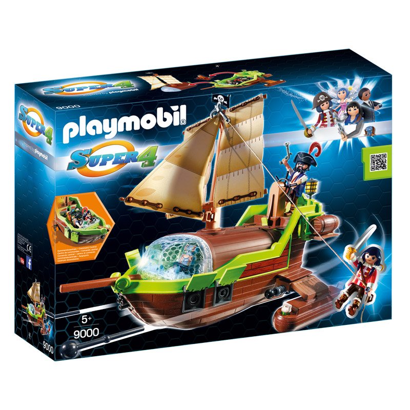 Playmobil Super 4 Barco camaleón con Ruby 9000