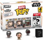 Set 4 figuras Funko Bitty Pop Star Wars Cobb Vanth + Fennec Shand + Bobba Fett + Figura sorpresa 2cm