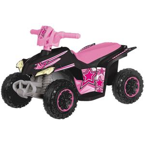 Sun & Sport - Quad eléctrico rosa 6V